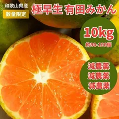 有田みかん 極早生 ゆら早生 10㎏ ミカン 減農薬 産地直送 和歌山