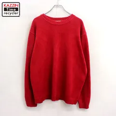 90s vintage L.L.Bean 無地 コットン ニットセーター メンズ 表記Lサイズ