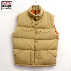 70s USA製 vintage THENORTHFACE 茶タグ ダウンベスト メンズ 表記XLサイズ