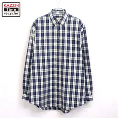 90s vintage Eddie Bauer チェック柄 ボタンダウン  長袖シャツ メンズ 表記Lサイズ