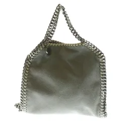 STELLA McCARTNEY (ステラマッカートニー) ファラベラ タイニー レザーハンドバッグ チェーンショルダーバッグ グレー レディース