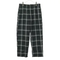 美品 ZARA ザラ チェック柄 イージーパンツ M ブラック レディース 古着