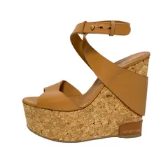 sergio rossi(セルジオロッシ) サンダル 36 レディース - ライトブラウン ウェッジソール レザー