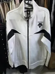 デサント サイドライン 白 ジャージ Mサイズ