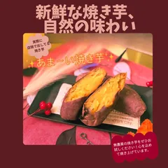 お客様からのリクエストの焼き芋　１キロ札幌名物【焼き芋テラス出店のみらい畑】石狩の石窯焼き芋の店舗から直送便 ホクホクというより、蜜度が高いので、しっとり＆艶とテリが特徴です！完全無農薬で野生栽培の甘さ