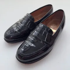 CROCKETT&JONES × H BEAUTY&YOUTH (クロケットアンドジョーンズ × エイチ ビューティーアンドユース) エナメル ローファー シューズ サイズ7C　【WSP】のサムネイル