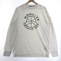 MONCLER ホワイト長袖シャツ Mサイズ JPサイズL相当 あんしん鑑定済 