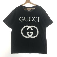 公式】GUCCI ロゴ プリント シルクブレンドジャージー Tシャツ 