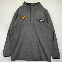 古着 コロンビア Columbia スナップTフリースジャケット ハーフボタン プルオーバー アウトドア ワンポイントロゴ 大きいサイズ XXL  グレー系 メンズ