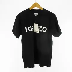 ケンゾー KENZO Tシャツ 半袖 ロゴ Bicolour Logo T-Shirt FA65TS0004SJ  ブラック 黒 ホワイト 白 Ｓ ケンゾーパリジャパン株式会社