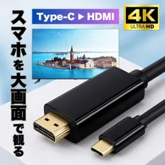 タイプC HDMI 変換ケーブル USB Type-C to HDMI 変換ケーブル HD MI変換アダプター アンドロイド iPhone15 16 スマホ テレビ