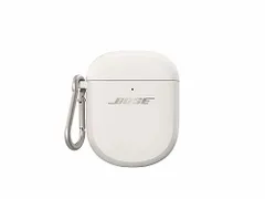 【HY】【美品】BOSE ボーズ ワイヤレス充電ケースカバー ホワイトスモーク QuietComfort Ultra/II対応 シリコン保護カバー カラビナ付 イヤホンアクセサリー[ゆうパケット発送、送料無料]HY003