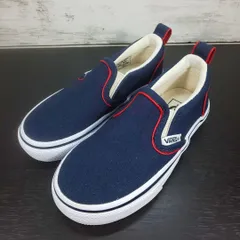 VANS SLIP ON バンズ スリッポン 16.0cm キッズ スニーカー ネイビー 紺 ブルー 青 V98CS PIPING L09960