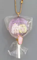 【新品】キーホルダー E.しろくま＆ねこ キャンディコレクション 「すみっコぐらし」