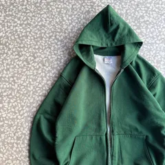 PLUMA / メキシコ製00’s double face zip hoodie プルマ　ダブルフェイス　裏サーマル　短丈ジップパーカー　プレーン　無地　ストリート　横ノリ　ヒッピー　裏原　Y2K