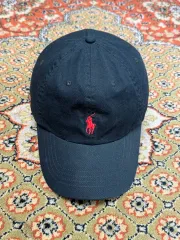 ポロ ラルフローレン レッド ポニー ベースボールキャップ ブラック OS