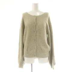 フリークスストア FREAKS STORE ラメフェザー 2WAYカーディガン ニット クルーネック F ベージュ /AT ■OS