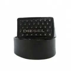 ディーゼル DIESEL ベルト レザー 牛革 スタッズ 黒 ブラック /UO ■GY18