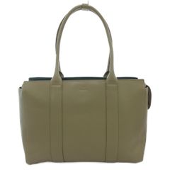 피에스 폴 스미스 PS Paul Smith 미품 토트 백 로고 가죽 카키 /AE ■GY18