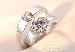 ①★585【メルカリ便発送！送料込】売れ筋商品☆2個セット 指輪☆お洒落 デザイン ペアリング