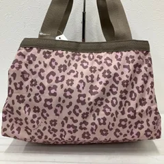 5542　良品　LeSportsac レスポートサック　モリー　 ハンドバッグ　トートバッグ　肩がけ　ミニボストン　アニマル　レオパード　ヒョウ柄　豹柄　ピンクレオパード　ピンクベージュ系
