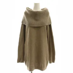 アルマーニエクスチェンジ A/X ARMANI EXCHANGE オフタートル ニット チュニック セーター 長袖 L 茶 ブラウン /AT ■OSのサムネイル