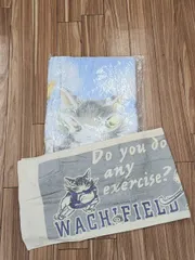 未使用 わちふぃーるど ダヤン 大判タオル ？ 約80×100cm・スポーツタオル ？ 約33×116cm 2枚セット