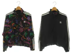 アディダスオリジナルス adidas originals FLORAL Reversible Track Jacket ジャケット ジップアップ L ブラック マルチカラー DT8722 /DO ■OS
