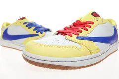 ナイキ NIKE × TRAVIS SCOTT WMNS AIR JORDAN 1 LOW OG SP CANARY 2024 25.5cm DZ4137-700 AJ1 トラヴィススコット エア ジョーダン ロー カナリー 【中古】☆AA★▲■250922