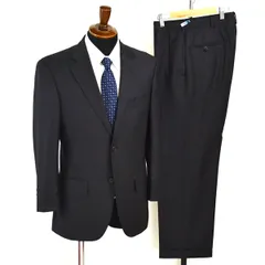 POLO ラルフローレン 段返り 3つボタン シングルスーツ M A5 ダークグレー 袖口4つ釦 開き見せ SR-RL-KA-0010 合物 春秋 5XJ021 【送料無料】【中古】【メンズビジネス】202510