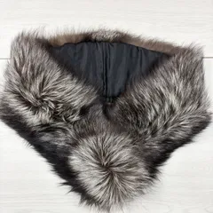 ⭐︎美品 シルバーフォックス ショール ファー　毛皮 成人式 振袖　結婚式　正月　茶　②