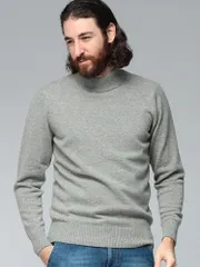 GIM (ジム) カシミヤ100％ モックネック ニットのサムネイル