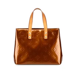 ルイ ヴィトン モノグラム ヴェルニ リードPM M91146 ブロンズ ブラウン パテントレザー レディース LOUIS VUITTON【1-0225970】