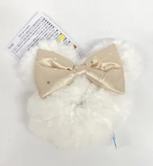 東京ディズニーリゾート シュシュ ミニー(白ファー/ベージュドットリボン)