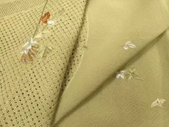 奥*美様 【逸品】スワトウ刺繍 汕頭刺繍 総刺繍 訪問着 花唐草文様