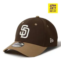 【ムラスポ公式】新品 NEW ERA ニューエラ キャップ 帽子 9FORTY 2-Tone Woven Label サンディエゴ・パドレス ウォルナット カーキバイザー 14667826