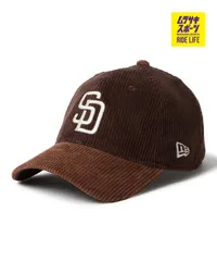 【ムラスポ公式】新品 NEW ERA ニューエラ キャップ 帽子 9TWENTY Corduroy コーデュロイ サンディエゴ・パドレス ダークブラウン ブラウンバイザー 14668027