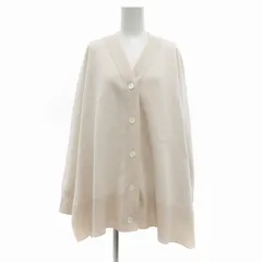 イエナ IENA スーパーファインスムースポンチョカーディガン オーバーサイズ Vネック F ナチュラルカラー /UO