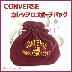 CONVERSE COLLEGE LOGO ポーチ バッグ レッド 男女兼用 コンバース カレッジロゴポーチバッグのサムネイル