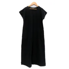 ジャーナルスタンダード JOURNAL STANDARD ワンピース クルーネック 半袖 ロング丈 マキシ丈 黒 ブラック /HO39