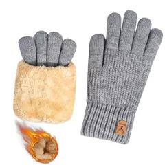 【新品】 [Laisve] ニット手袋 【厚裏起毛38℃恒温・タッチパネル】 レディース スマホ対応 防寒手袋 暖かい 保温 ふわふわ 厚手 防風 柔らかい グローブ 伸縮性 可愛い 自転車 通勤通学 プレゼント てぶくろ 0