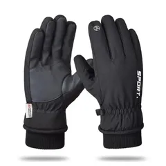 【新品】 Winglosアウトドアグローブ 防寒手袋【あったか裏起毛】手袋 スマホ対応 撥水加工 スポーツ バイク 防寒グローブ 夜間活動 保温 厚手 裏起毛 防水 防風 滑り止め 紛失防止結び付け 登山 サイクリンググローブ 釣り スキー 通勤 通学 作 1