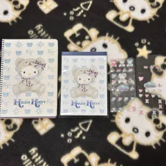 レア ゴー マリン クマ ハローキティ 中古 メモ帳 ステッカー シール ノート セット 日本 紙類