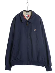 【お得なクーポン配布中!】 90s トミーヒルフィガー スイングトップ ジャケット メンズ XL オールド フルジップ ブルゾン スムース 素材 裏 フリース 大きいサイズ 紺