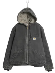 【お得なクーポン配布中!】 US企画 カーハート ダック シエラ ジャケット レディース L 古着 裏 ボア パイル フリース フルジップ ブルゾン アクティブ ワーク 廃盤 黒