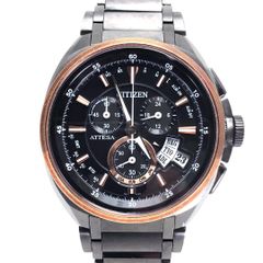 CITIZEN ブレイブブロッサム クロノグラフ メンズ 腕時計 黒文字盤