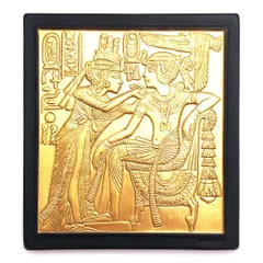 【希少・限定品】WEDGWOOD ウェッジウッド／商玄武岩 ジャスパーギルド エジプト プラーク／プラーク陶板／ゴールド・ブラックのサムネイル