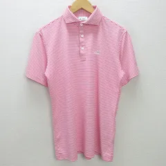 G■アディダス/adidas GOLF 半袖ドライ素材/ゴルフウェア【L】ピンク/men's/35【中古】■