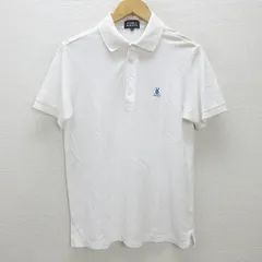 G■パーリーゲイツ/PEARLYGATES 半袖ポロシャツ/鹿の子地【5】白/men's/40【中古】■