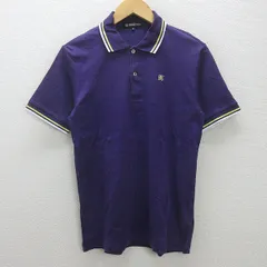 G■ユナイテッドアローズ/UNITED ARROWS B＆Y 半袖ポロシャツ/コットン【M】紫/men's/39【中古】■